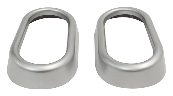 RT Offroad Door Handle Accents for 07-10 Jeep JK Wrangler, Set of 2, Plastic, Silver