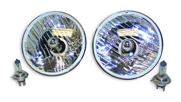 RT Offroad 7" Round Halogen Light Conversion Kit (Pair) 1969-86 Jeep CJs or TJ Wrangler