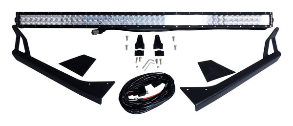 RT Offroad 50" LED Light Bar and Windshield Bracket Kit for 76-95 Jeep CJ-7, CJ-8, and YJ