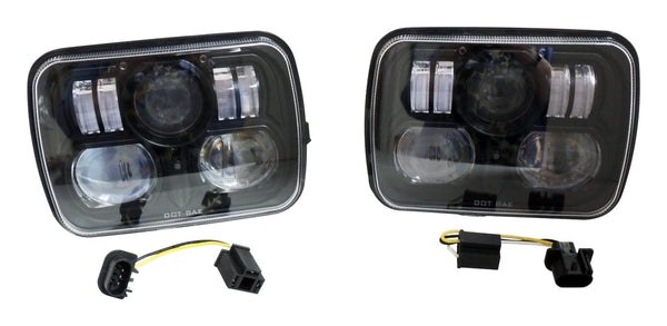 RT Offroad LED Headlight Kit for 79-01 YJ Wrangler, XJ Cherokee, MJ Comanche, & SJ,J-Series