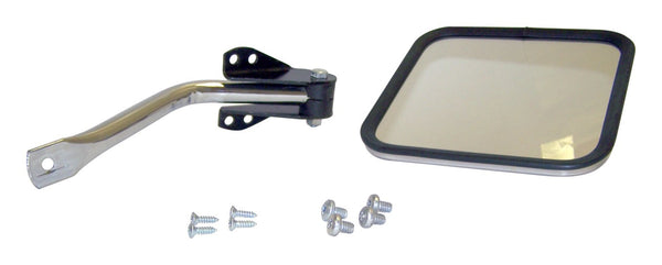 RT Offroad Chrome Arm & Mirror Kit for 1955-1986 CJ-5, CJ-6, CJ-7, CJ-8 Left (Driver) Side