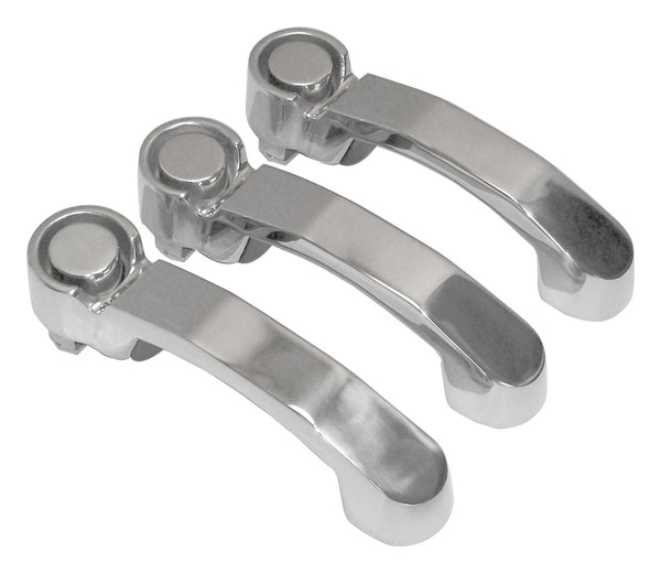 RT Offroad 3 Stainless Steel Door Handles for 07-18 Jeep JK Wrangler (2 Doors & Tailgate)