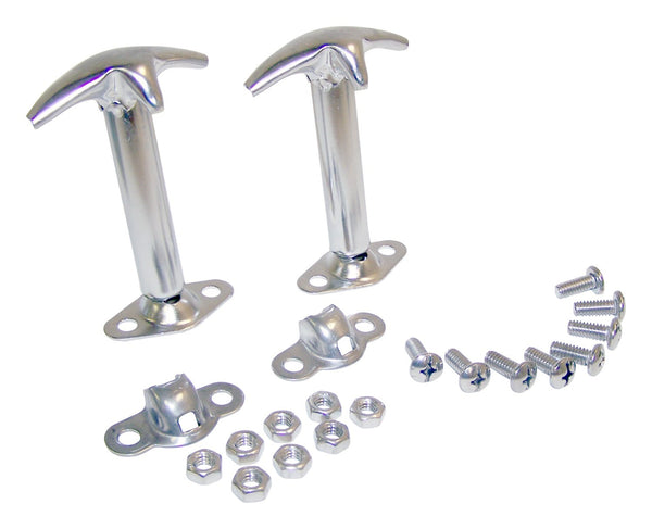 RT Offroad Stainless Steel Hood Catch Kit, Left & Right