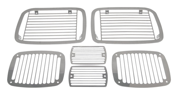 RT Offroad Headlight / Tail Light Guard Set — 1987-1995 Jeep Wrangler (RT34048)