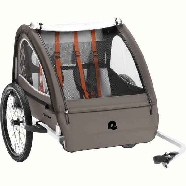 Retrospec 20" Rover Plus Kids Double Bike Trailer | Basalt