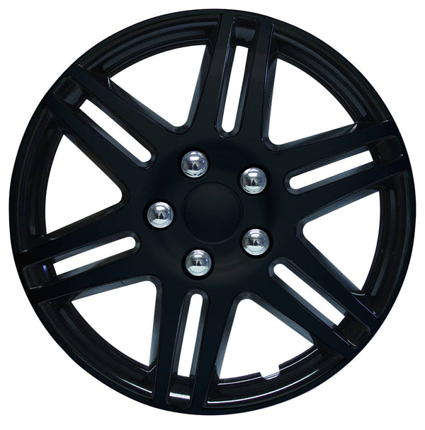 RTX ABS Wheel Covers Black 15"