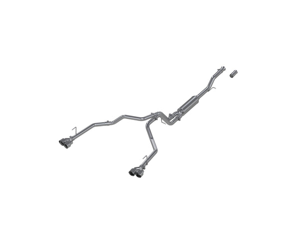 MBRP 3 in. Cat-Back, 2.5in. Dual Split Rear Exit, AL — 2021-2026 Chevrolet Suburban, GMC Yukon, select trims (S5059AL)