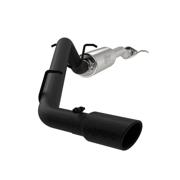 MBRP 3in. Cat-Back. Single Side Exit. BLK — 2015-2016 Chevrolet Colorado, GMC Canyon, select trims (S5088BLK)