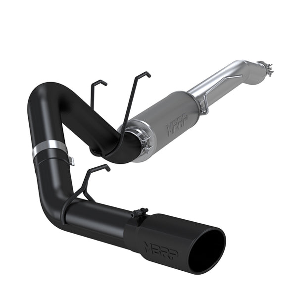 MBRP 4in. Resonator-Back. Single Side Exit. Street Version. BLK