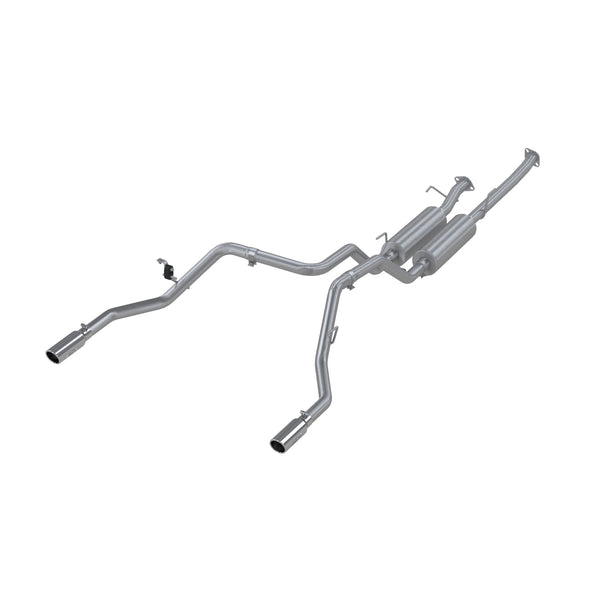 MBRP 2.5in. Cat-Back. Dual Split Rear Exit. T409 — 2009-2021 Toyota Tundra, select trims (S5312409)