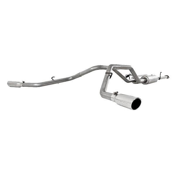 MBRP 2.5in. Cat-Back. Dual Split Side Exit. T409 — 2009-2021 Toyota Tundra, select trims (S5316409)