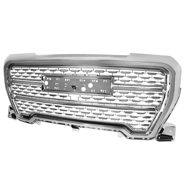 Spec-D Chrome Denali Style Mesh Grille - 19-21 Sierra 1500