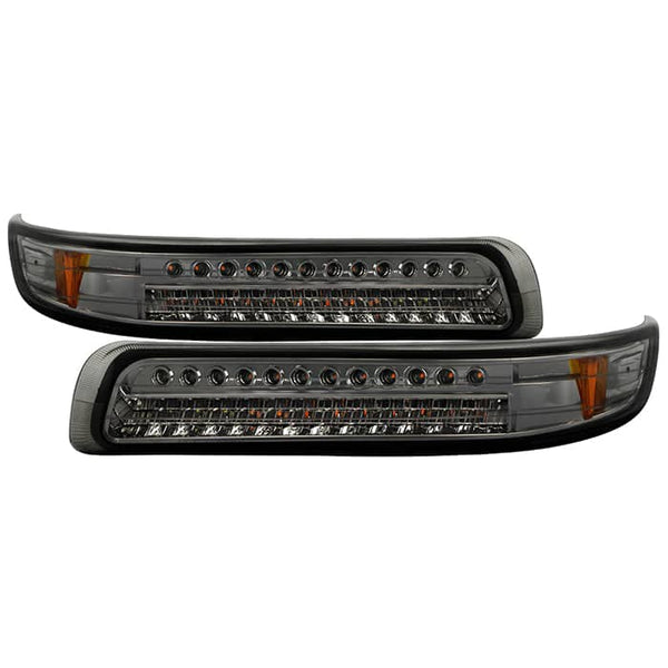 Spyder Xtune Smoke LED Amber Bumper Lights | 99-02 SILVERADO/00-06 Suburban/Tahoe