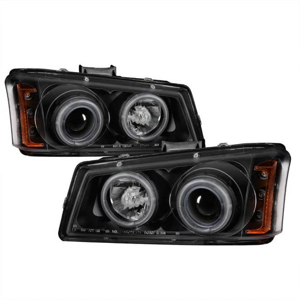 Spyder Black Projector Headlights - 03-06 Silverado