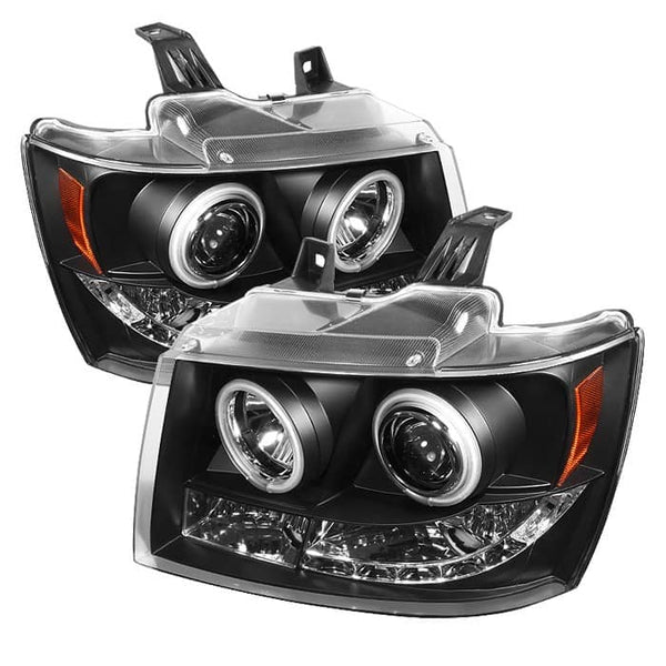 Spyder Black Projector Headlights - 07-14 Suburban/Tahoe - 07-13 Avalanche
