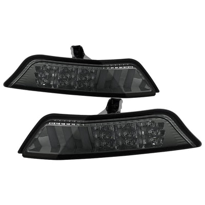 Spyder Front Bumper Lights - DRL LED - Smoke