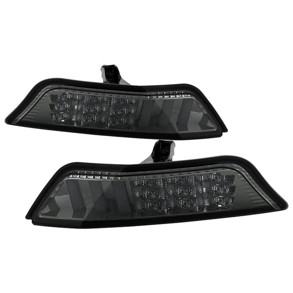 Spyder Front Bumper Lights - DRL LED - Smoke