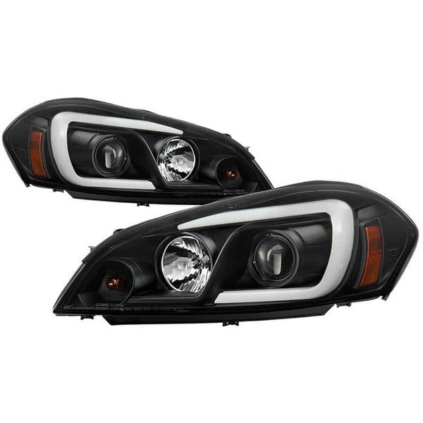 Spyder Projector Headlights - Light Bar - Black