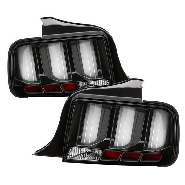 Spyder LED Tail Lights - Black — 2005-2009 Ford Mustang (5086693)