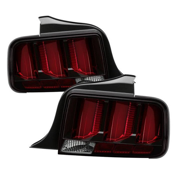 Spyder LED Tail Lights - Black — 2005-2009 Ford Mustang (5086716)