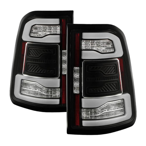 Spyder Black LED Tail Lights - 19-24 Ram 1500 with Factory LED Tail Lights Without Blind Spot Module