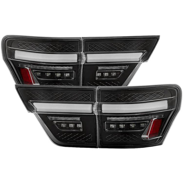 Spyder Apex Black LED Tail Lights - LED White Light Bar Parking Light | 11-13 Jeep Grand Cherokee
