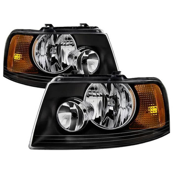 Spyder OEM Style Headlights - Black — 2003-2006 Ford Expedition (9037207)