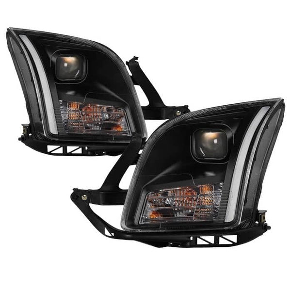 Spyder Projector Headlights - Light Bar DRL - Black — 2006-2009 Ford Fusion (9042119)