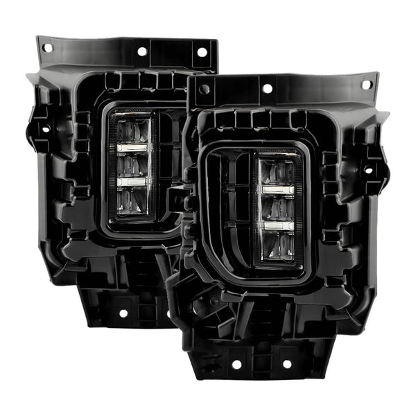 Spyder LED Fog Lights with Switch - 24-26 Silverado HD