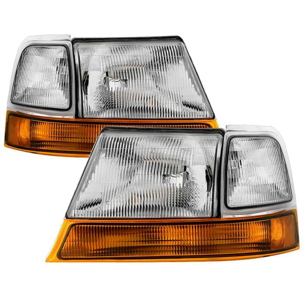 Spyder Xtune OE Chrome Headlights W/Corner Lamp | 1998-2000 Ford Ranger