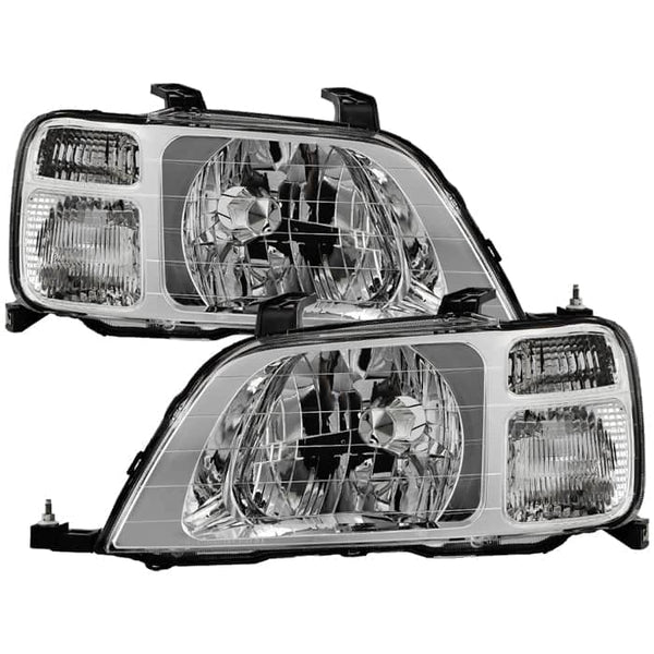 Spyder Phares halogènes de style d'origine Xtune OE | 1997-2001 Honda CR-V - chrome