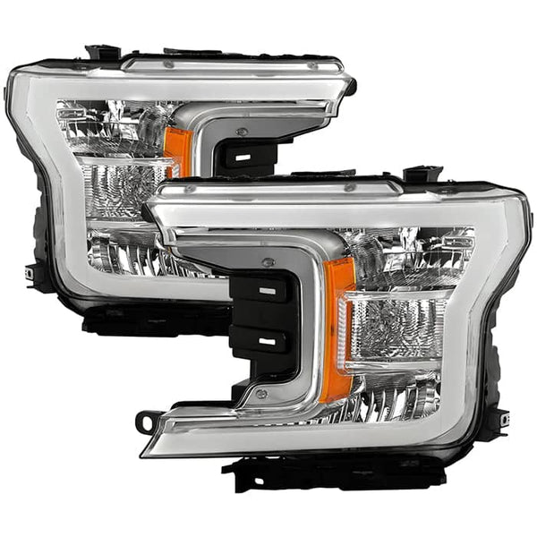Spyder Phare halogène avec feux de jour à DEL - chrome