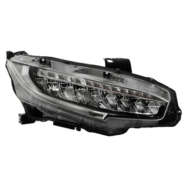 Spyder Xtune OE LED Chrome Headlight | 2016-2021 Civic Touring/Sport Touring Passenger Side