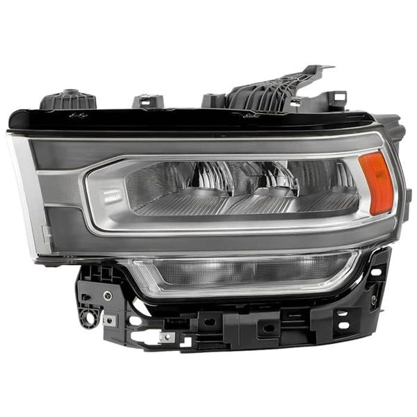 Spyder Xtune Poe Chrome Bezel LED Headlight | 2019-2024 Ram 2500HD/3500HD Driver Side
