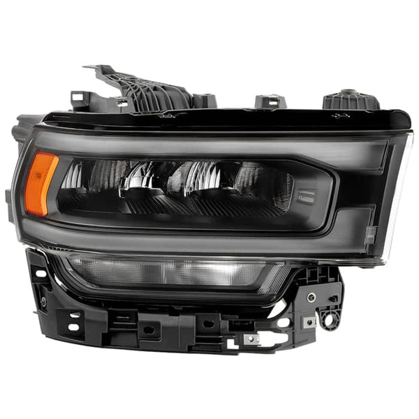 Spyder Xtune Poe Black Bezel LED Reflector Headlight | 2019-2024 Ram 2500HD/3500HD Passenger Side