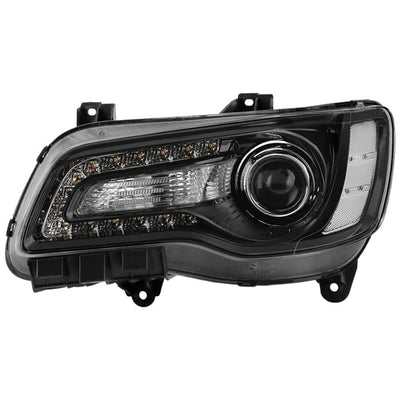 Spyder Xtune Poe Black Bezel Projector Headlight | 2015-2023 Chrysler 300 Driver Side