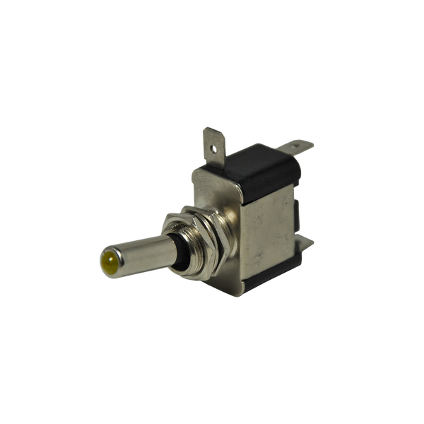 Uni-Bond Lighting Onoff Chrome Toggle Switch With Amber Light 12V 3 Blades