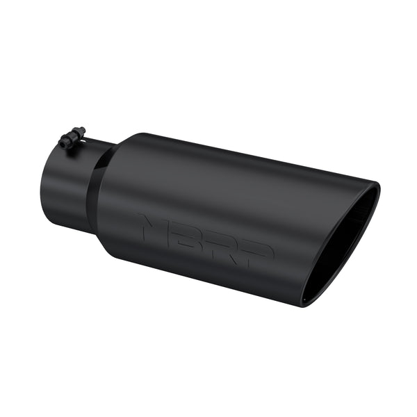 MBRP Tip. 7in. O.D.. Rolled End. 5in. inlet 18in. in length. BLK.
