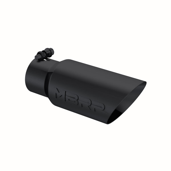 MBRP Tip. 4in. O.D.. Dual Wall Angled. 3in. inlet. 10in. length. BLK