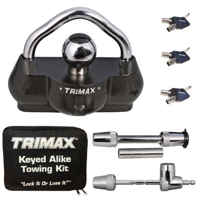 Trimax Locks Trimax Keyed Alike Combo Pack Umax100 & Tm3123 Includes Carrying Case