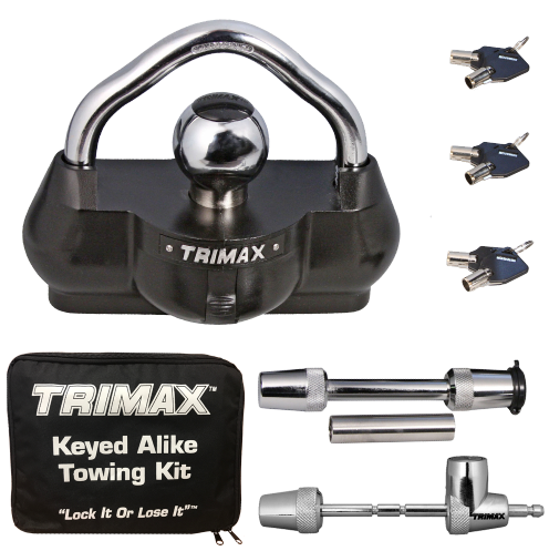 Trimax Locks Trimax Keyed Alike Combo Pack Umax100 & Tm3123 Includes Carrying Case