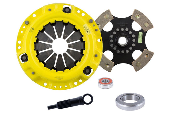 Advanced Clutch Ensemble d'embrayage ACT Heavy Duty, disque de course à moyeu rigide 4 patins (TK1-HDR4)
