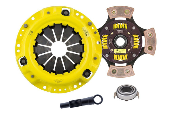Advanced Clutch Ensemble d'embrayage ACT Heavy Duty, disque de course à moyeu amorti 4 patins (TL3-HDG4)