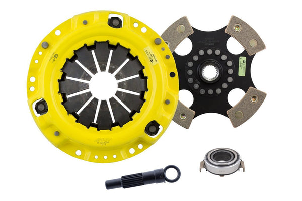 Advanced Clutch Ensemble d'embrayage ACT Heavy Duty, disque de course à moyeu rigide 4 patins (TL3-HDR4)