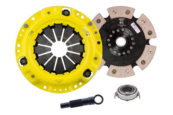 Advanced Clutch Ensemble d'embrayage ACT Heavy Duty, disque de course à moyeu rigide 6 patins (TL3-HDR6)