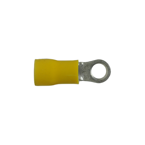 Uni-Bond Lighting (100/Pack) Insulated Ring Terminals Yellow 1210 Ga Stud 8