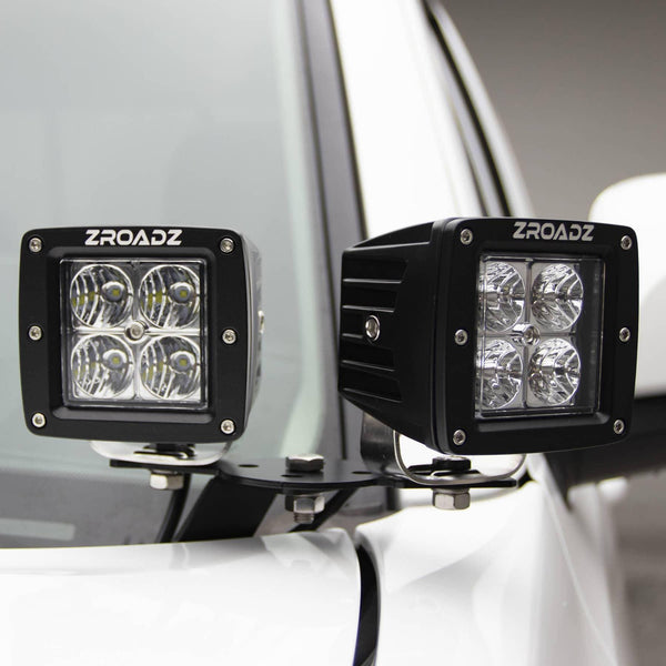 T-Rex Zroadz Hood Hinge LED Kit with Four 3" LED Pods | 20-26 Sierra HD