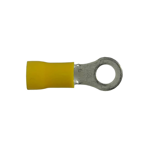 Uni-Bond Lighting Insulated Ring Terminal Yellow Stud 10 12-10 GA Pkg 500