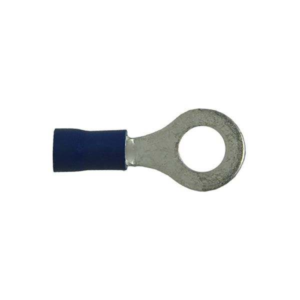 Uni-Bond Lighting Insulated Ring Terminals Blue 16-14 Ga Stud 1/4" - 500/pack
