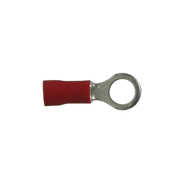 Uni-Bond Lighting Insulated Ring Terminal Red Stud 10 22-18 GA Pkg 500